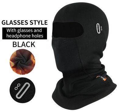 Uplift Treasures WEST BIKING Winter Fleece Balaclava Windproof Thermal Face Mask w306 Black