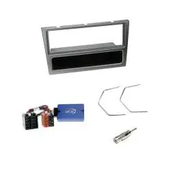 Opel Agila Corsa Omega 2000-2004 Autoradio Einbauset Radioblende+Lenkradadapt...