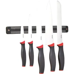 Esmeyer Messerset AUREA Farbe: schwarz/rot Ausführung des Inhalts (Packung): 5 St./, Küchenmesser, Rot, Schwarz