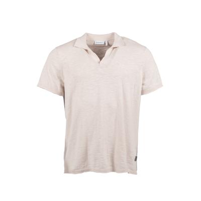 Poloshirt KLEINIGKEIT "Kleinigkeit 17 Polo", Herren, Gr. XL, beige (frappé), 100% Baumwolle, unifarben, normal, amerikanischer Ausschnitt, Shirts