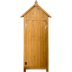 HTI-Living, Gartenhaus + Gartenschrank, Gartengeräteschrank aus Holz Natur
