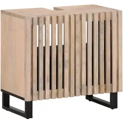 vidaXL, Waschbeckenunterschrank, Pagonin (Massives Mangoholz) (62 x 34 x 58 cm)