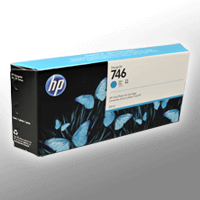 HP Tinte P2V80A 746 cyan