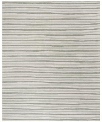 Martha Stewart by SAFAVIEH Hand Drawn Stripe Wool/ Viscose Rug