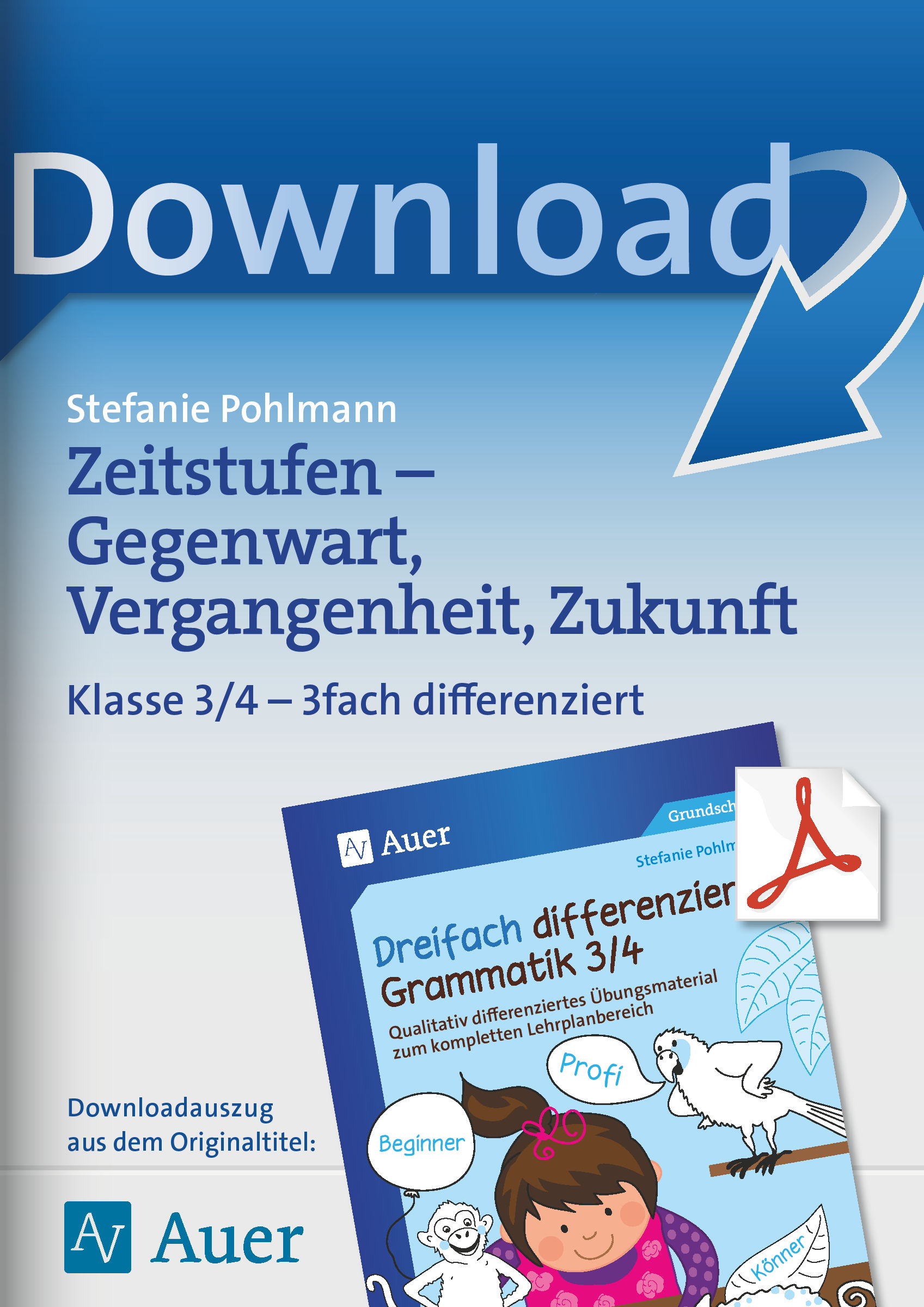 Auer Verlag Zeitstufen - Gegenwart, Vergangenheit, Zukunft