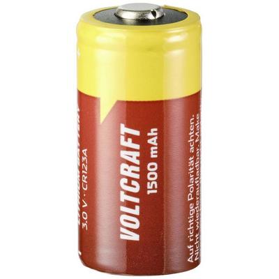 VOLTCRAFT CR123A Fotobatterie CR123A Lithium 1500 mAh 3V 1St.