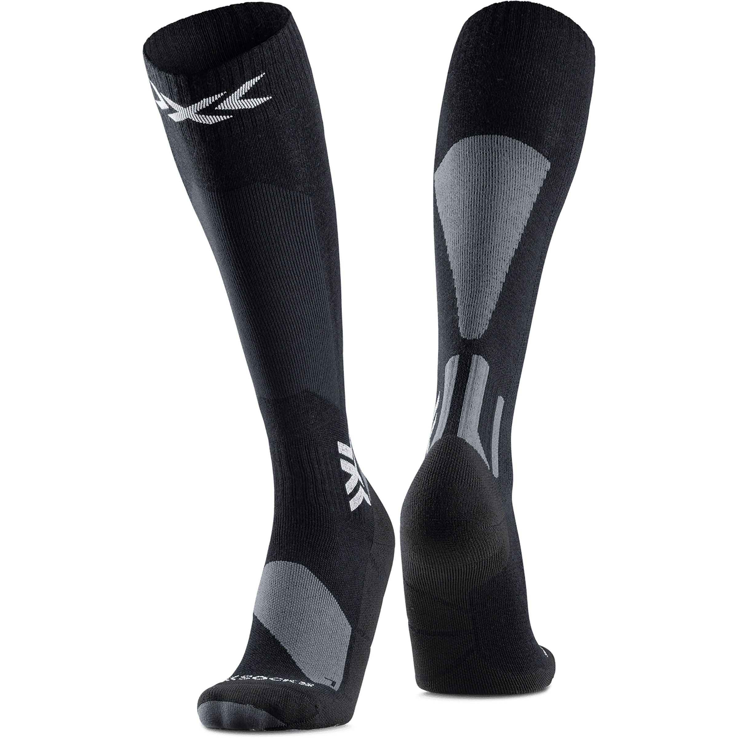 X-Bionic Ski Discover Merino OTC Herren Skisocken grau Größe 45 Freeride | Skifahren Hautfreundlich Merinowolle