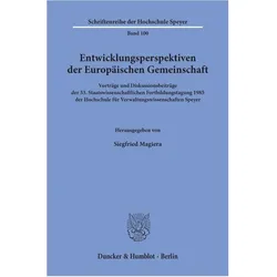 Entwicklungsperspektiven der Europäischen Gemeinschaft., Fachbücher