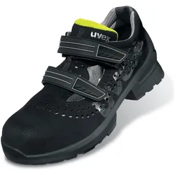 Uvex, Sicherheitsschuhe, 1 Sandalen S1 65609 schwarz, gelb Weite 12 Grösse 49 (S1, 49)