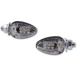 HIGHSIDER smart Drop LED Blinker Gehäuse Schwarz / Linse Klar (Paar), Vorn & Hinten
