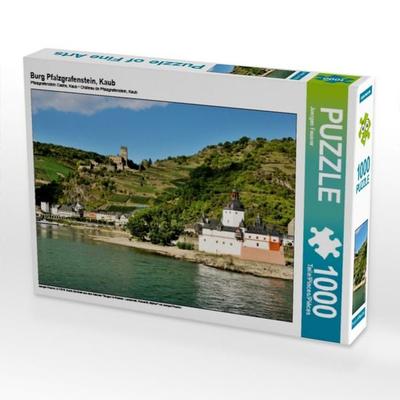 CALVENDO Puzzle Burg Pfalzgrafenstein, Kaub 1000 Teile Puzzle quer | 1000 Teile Lege-Größe 64 × 48 cm Foto-Puzzle für glückliche Stunden