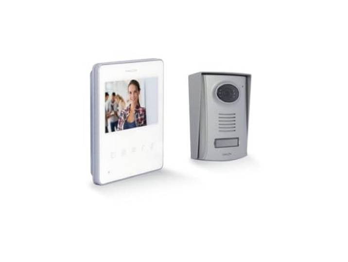 Videofoon met 4,3 inch-scherm, Ultra Slim – wit