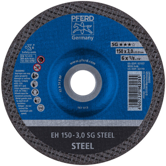PFERD Disques à tronçonner EH 150-3,0 SG STEEL (61323122)