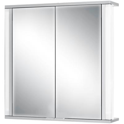 Spiegelschrank JOKEY "Marno", weiß, B:65cm H:66cm T:15cm, MDF, Schränke, Spiegelschrank Spiegelschrank mit Beleuchtung, 65 x 66 x 15 cm