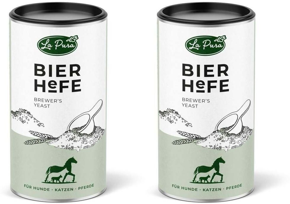 La Pura Lapura Bierhefe Pulver f.Hunde/Katzen/Pferde 2x 2x250 g