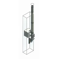 Jeremias Schornstein Set Wanddurchfuhrung 205-DWETN 115