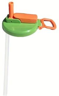 Inspire Select Reusable Soda Can Lid With Straw Leak Resistant Beverage Cover In 4 Colors For Soft Drinks & Juices green