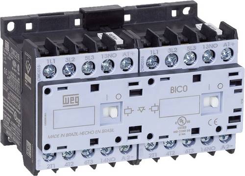 WEG CWCI09-01-30D24 Wendeschütz 6 Schließer 4kW 230 V/AC 9A mit Hilfskontakt 1St.