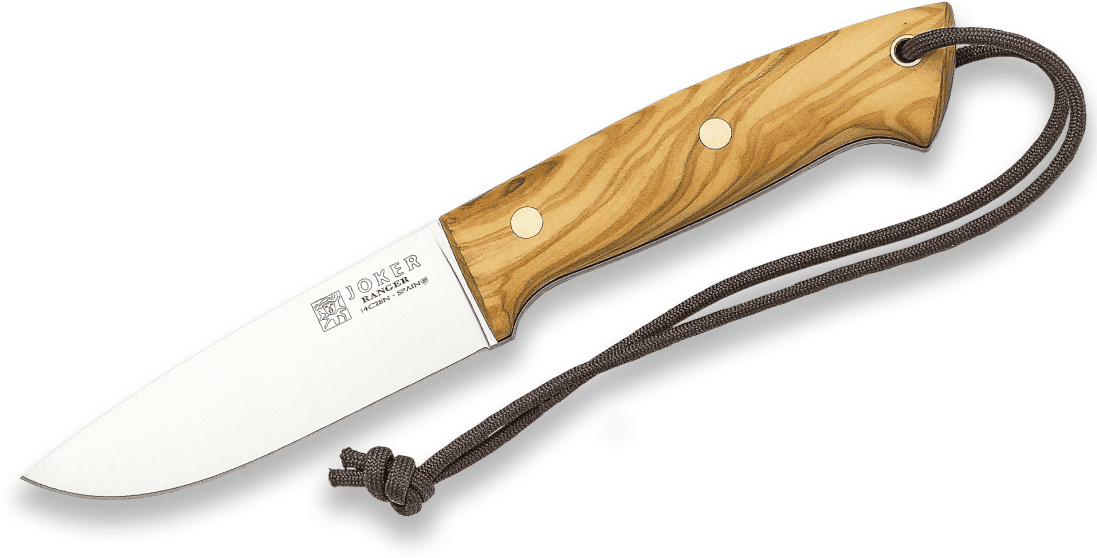 Joker Knives Joker Ranger Bushcraft med Tändstål - Olive Wood