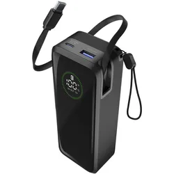 20000 mAh Powerbank USB Typ-C  Roller (Schwarz)
