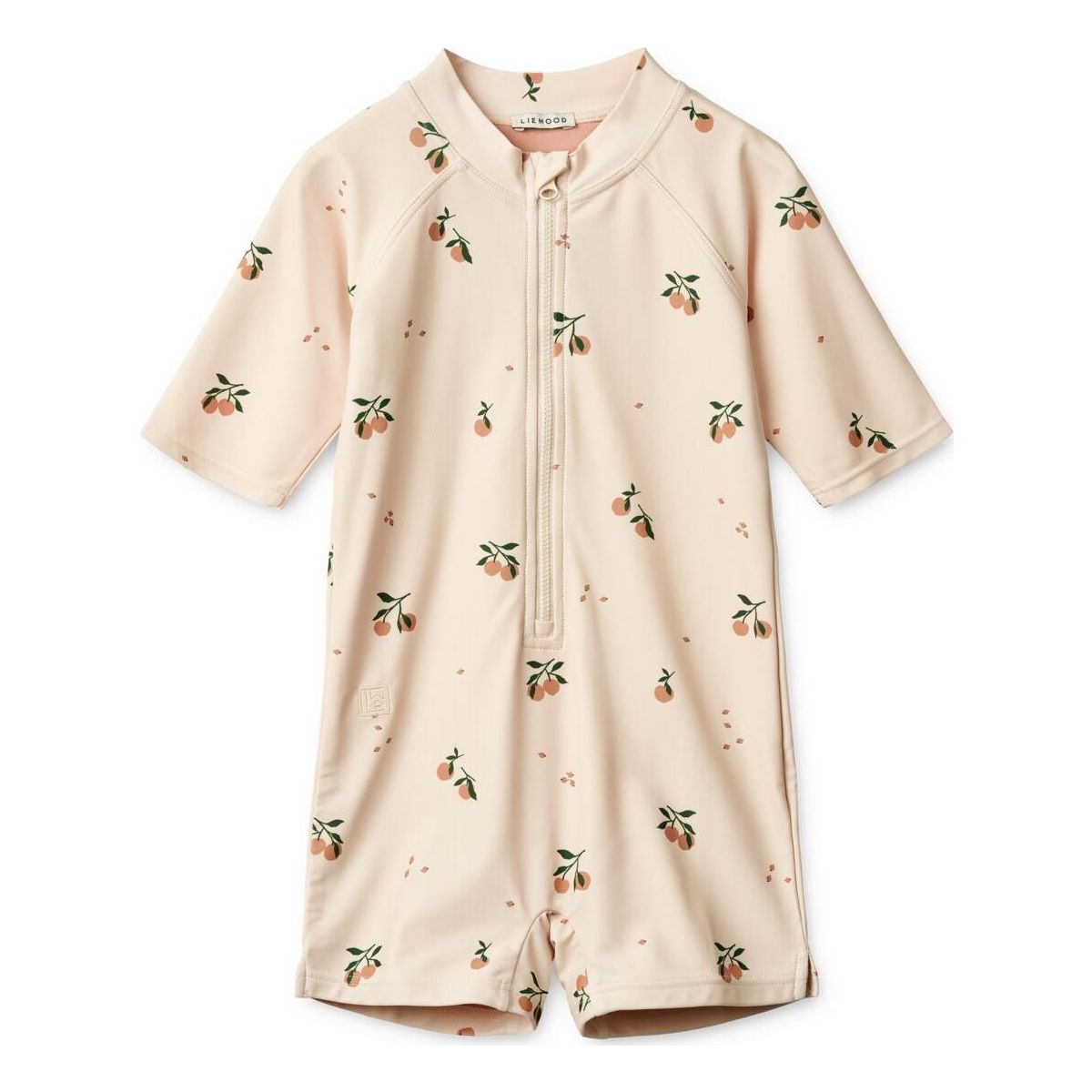 Liewood Max Printed Shortsleeve Swim Jumpsuit peach / sea shell (1232) 86 LW17602-1232-86-CU