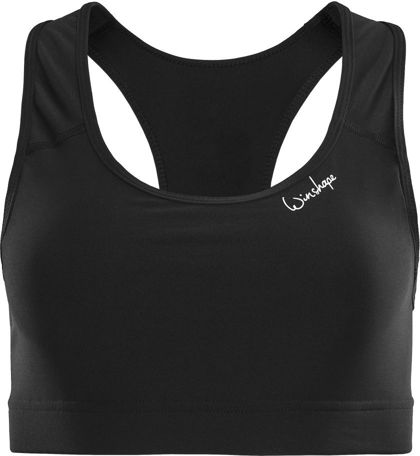 Sport-Bustier WINSHAPE "SB101-Schwarz", Damen, Gr. L, Normalgrößen, schwarz, 80% Polyester, 20% Elasthan, BHs Sport-Bustier, Functional