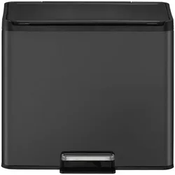 EKO Treteimer EcoCasa III 15+15L schwarz, Abfalleimer, Schwarz