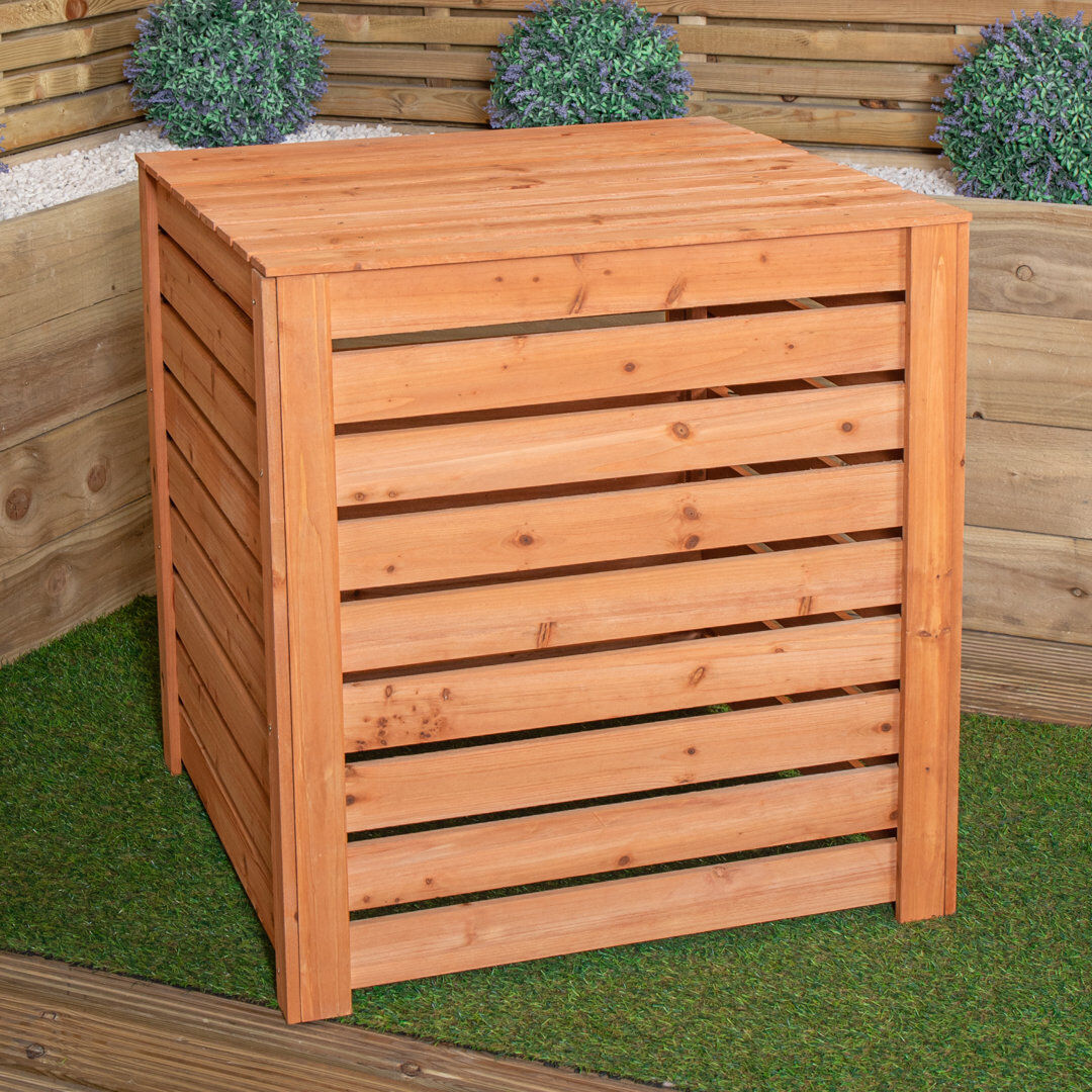 Samuel Alexander Solid Wood Stationary Composter Brown 65L