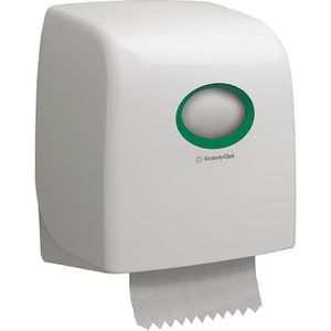 Kimberly-Clark Handtuchspender Aquarius Slimroll, 6953, für Rollenhandtücher, Kunststoff, weiß