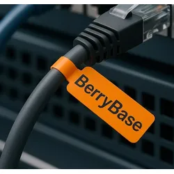 BerryBase Kabeletiketten, selbstklebend, mehrfarbig, beschriftbar, wasserfest, reißfest, 240 Stk
