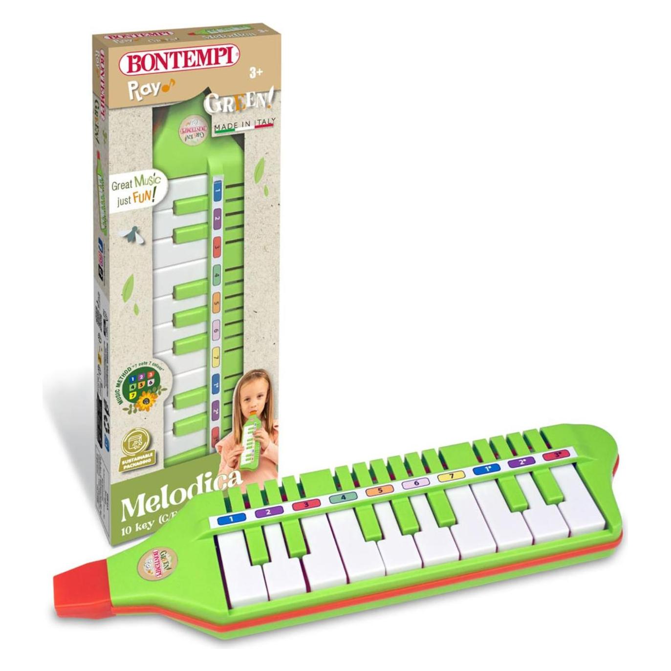 Bontempi Blasharmonika mit 10 Tasten 31cm (Multilingual) (331015)