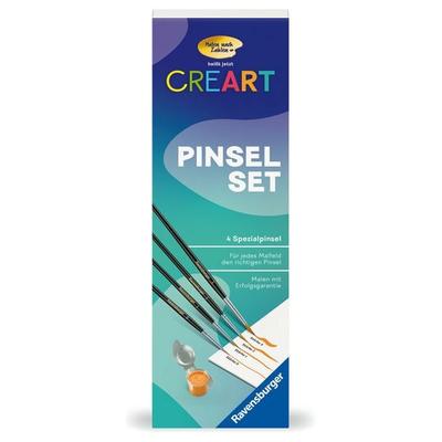 CreArt, Malen nach Zahlen Zubehör - Pinselset in Blechdose