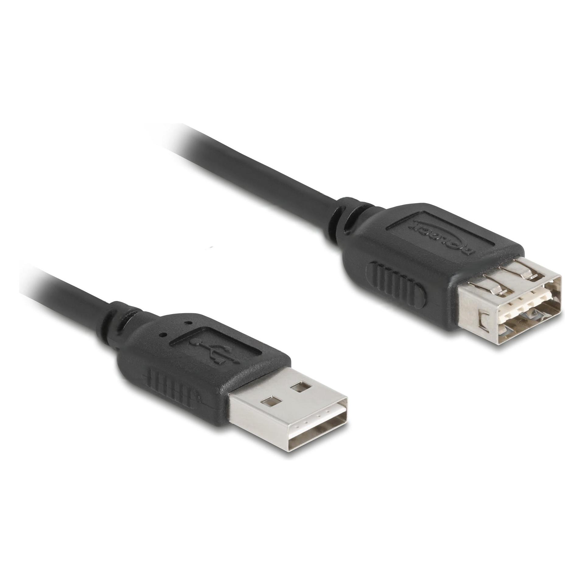 Delock USB 2.0 Verlängerungskabel EASY USB Typ-A Stecker zu Typ-A Buchse 0,5 m (0.50 m, USB 2.0) (81511)