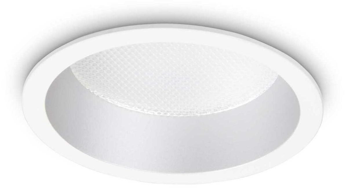 IdealLux Inbouwspot Deep LED 10W 3000K Warm Wit Licht Wit Aluminium