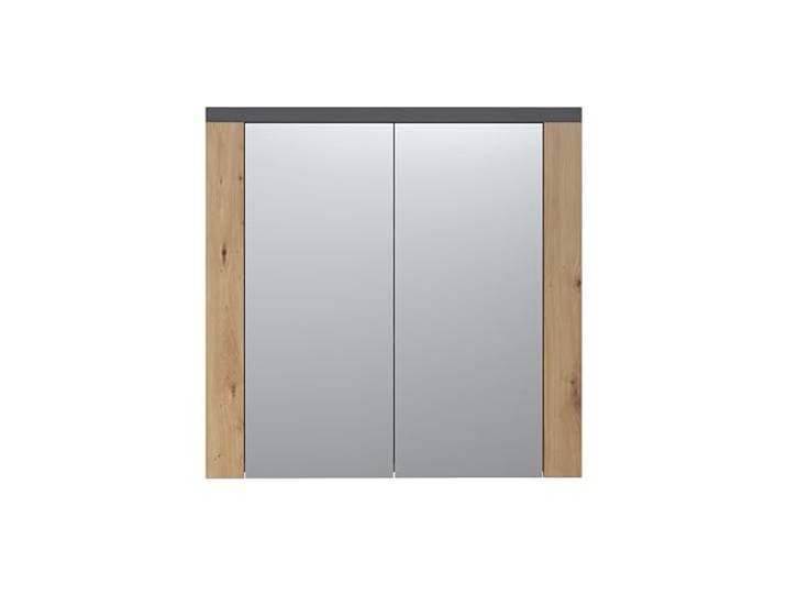 trendteam smart living - Armoire à Miroir - Salle de Bain - Suivre - Dimensions d'assemblage (LxHxP) 79 x 78 x 20 cm - Couleur chêne Artisanal avec matière - 2228405E2