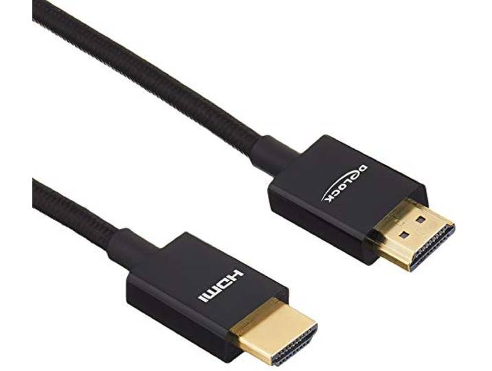 Delock Coaxiale High Speed HDMI-kabel 48 Gbps 8K 60 Hz zwart 1 m