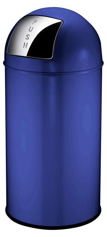 EKO Pushcan Afvalbak 40 liter Staal Blauw