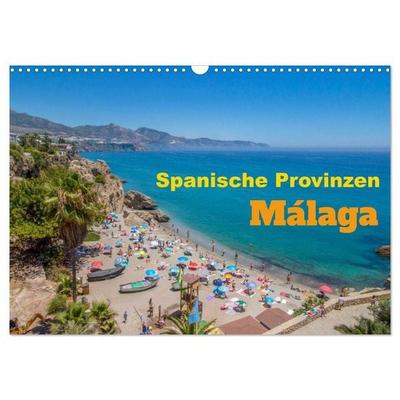 Spanische Provinzen - Málaga (Wandkalender 2027 DIN A3 quer), CALVENDO Monatskalender