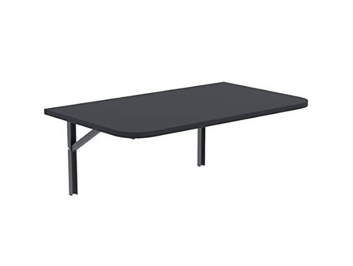 AKKE Klapptisch Wandklapptisch Esstisch - Klappbar Faltbar Platzsparend - Abgerundete Ecken - 50cm x 50cm - Anthrazit