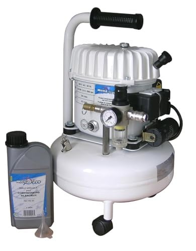 Mecafer Mecadeco 425516 Stille Compressor, 9 liter, Wit