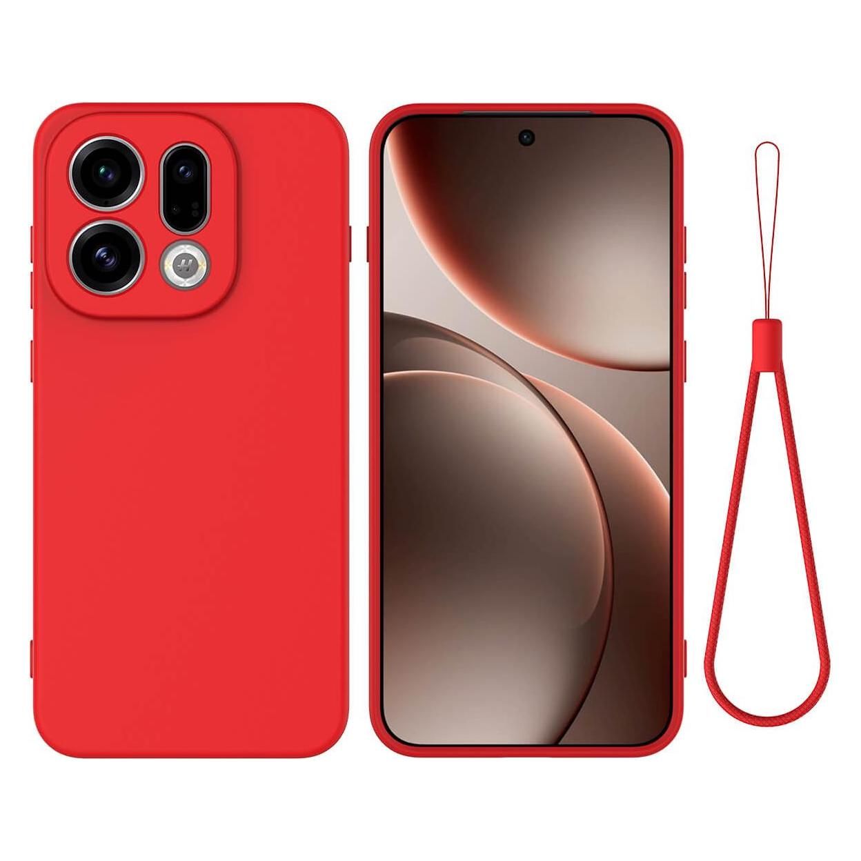 Cover-Discount OPPO Find X9 - Silikon Gummi Hülle mit Riemen (Oppo Find X9) (70731576)