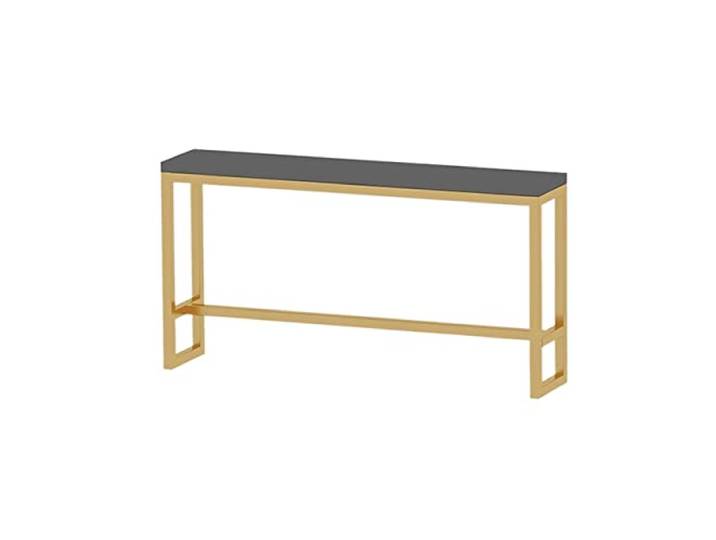 loeusjfnr Langer Bartisch Stilvolle schmiedeeisere Hochtischbar Heim Wohnzimmer Esszimmer Büro Bar Tisch Marmor Küchentisch ohne Stühle