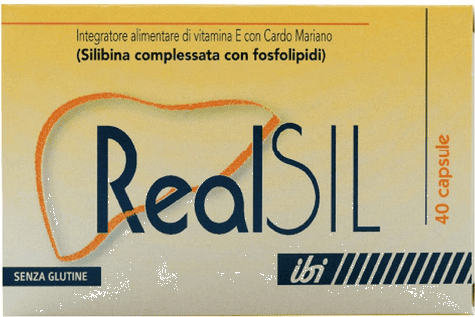 Realsil Integratore Antiossidante con Vitamina E e Cardo Mariano 40 Capsule