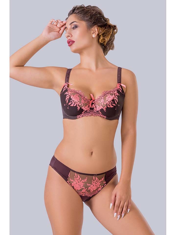 Valea Slip "Malika" in Braun/ Orange - M