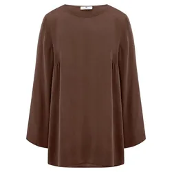 Long-Bluse zum Schlupfen Peter Hahn braun, 36