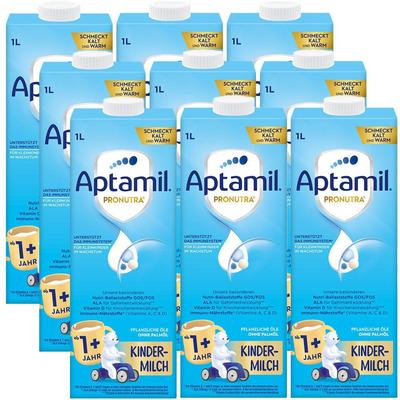 10x Aptamil Kindermilch ab 1 Jahr trinkfertig 10x1 l Flüssigkeit