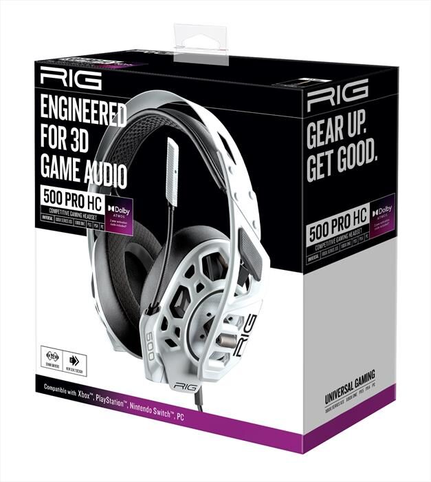 NACON Cuffie Gaming Rig 500 Pro Hc Gen 2 Multip-bianco