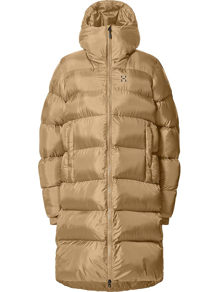 Haglöfs Steppmantel "Long Mimic III" in Camel - XS