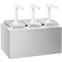 Saucenspender aus Edelstahl 3 x 2 Liter PREMIUM - GOLDINOX