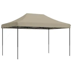 vidaXL Partyzelt Faltbar Pop-Up Taupe 440x292x315 cm